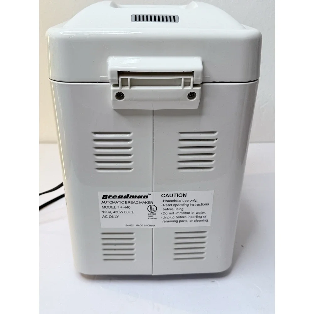 Breadman TR-440 Automatic Bread Maker 1.5 Lb Loaf Homemaker Fresh Baked‎ Easy